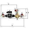 Термосмесительный узел Kvant Labaratory LADOMIX 25-60 65°C Dn25, 1", 40 кВт