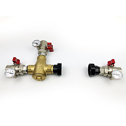 Термосмесительный узел Kvant Labaratory LADOMIX 25 65°C Dn25 1" 40 кВт  (Без насоса)