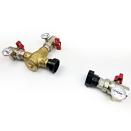 Термосмесительный узел Kvant Labaratory LADOMIX 25 65°C Dn25 1" 40 кВт  (Без насоса)