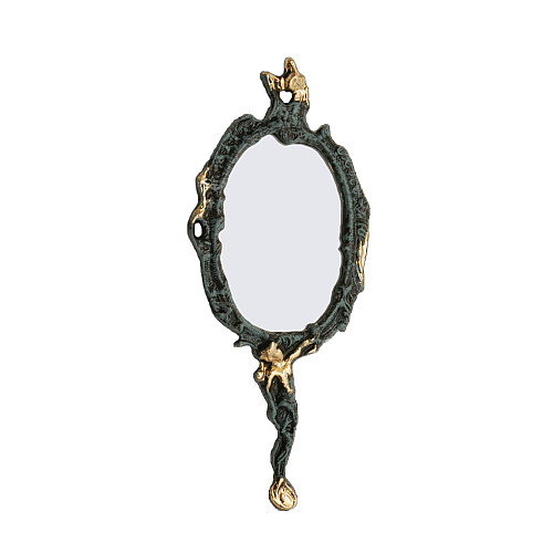 Зеркало косметичне Virtus Hand Mirror Large 32 x 14см бронза (4901vi)