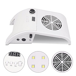 Аппарат для маникюра Max Manicure 858-8C 3 в 1 вытяжка лампа 40Вт фрезер 25000 об/мин Белый (858-8C)