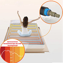 Электрическая простынь Lesko J-002 180*150 см Blue с двойным подогревом от сети 220 вольт