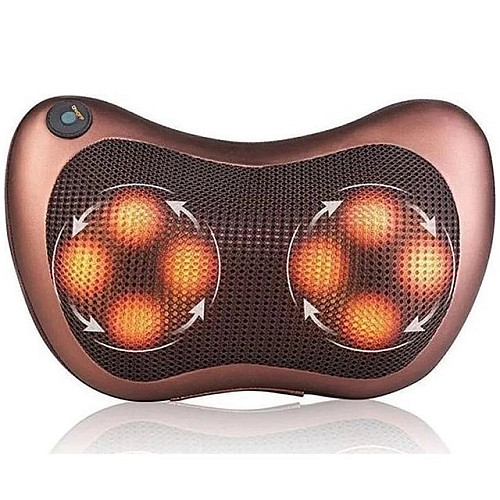 Массажная подушка в автомобиль MASSAGE pillow для спины и шеи с инфракрасным подогревом MS (1756374572)