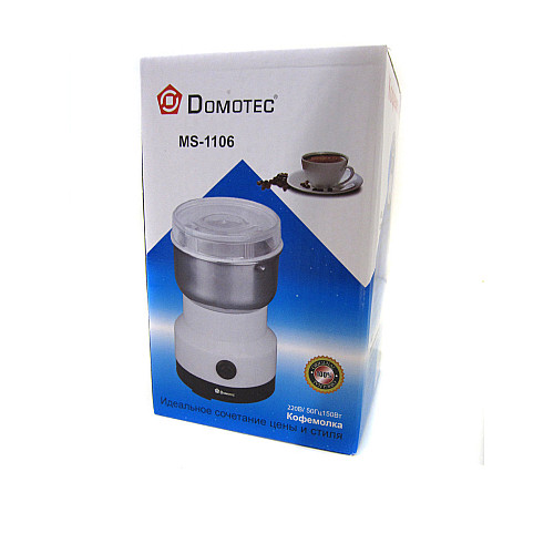 Роторна електрична кавомолка Domotec MS-1106 150Вт біла (1756374659)