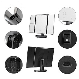 Зеркало для макіяжу OPT-TOP з підсвіткою Led Miror трійне (1756374683)