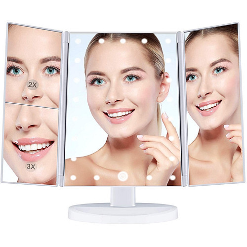 Зеркало для макияжа OPT-TOP с подсветкой Led Miror тройное (1756374683)
