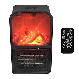 Портативный обогреватель Flame HEATER с LCD дисплеем и имитацией камина+пульт 500 Вт (1756375336)