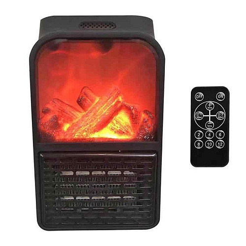 Портативный обогреватель Flame HEATER с LCD дисплеем и имитацией камина+пульт 500 Вт (1756375336)