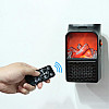 Портативный обогреватель Flame HEATER с LCD дисплеем и имитацией камина+пульт 500 Вт (1756375336)
