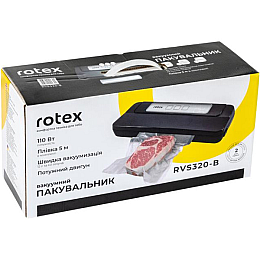 Упаковщик вакуумный для еды Rotex RVS320-B 110Вт (1765995515)