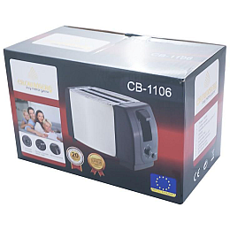 Электрический тостер с 6-ю степенями прокаливания Crownberg CB-1106 750 вт (1805539907)
