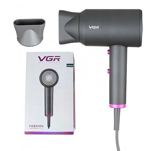 Фен профессиональный для сушки и укладки волос VGR V-400 1600-2000 Вт (1807395949)