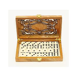 Настольная игра домино OPT-TOP в подарочном деревянном футляре (1958687743)
