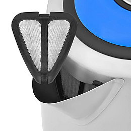 Электрочайник Aurora 3336 1.7 л 2200 Вт из нержавеющей стали белый (1963509958)