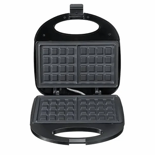Вафельниця Domotec MS-7705 електрична з антипригарним покриттям 1000 Вт чорна (2087476224)
