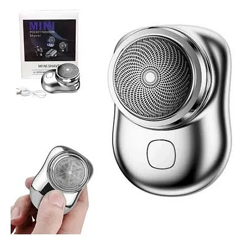 Електрична міні бритва-брелок OPT-TOP на акумуляторі бездротова USB Mini Shaver Black (2093506432)