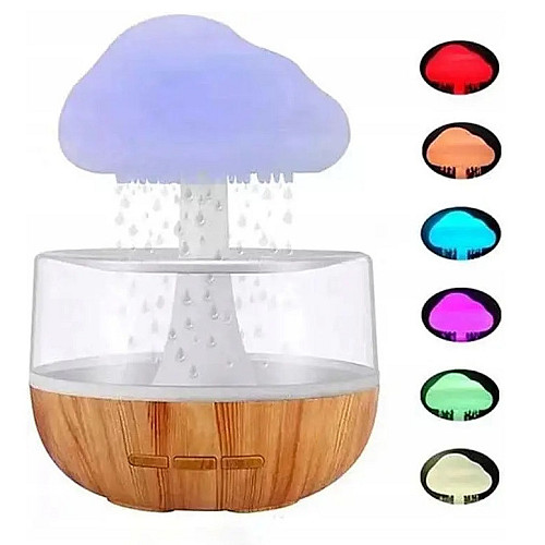 Увлажнитель воздуха RIAS Облако RGB с эффектом дождя 300ml Brown (3_04347)