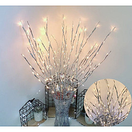 Светодиодная гирлянда светильник Ветка B-Led теплый белый от батареек