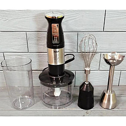 Погружний блендер RAF R.326 4в1 домашній міксер 800 Вт