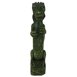 Статуэтка ручной работы No Brand Зеленый Деревянный Дракон (NA6003)