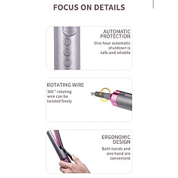 Професійний стайлер для волосся Dsp 20168 3 в 1 Silver