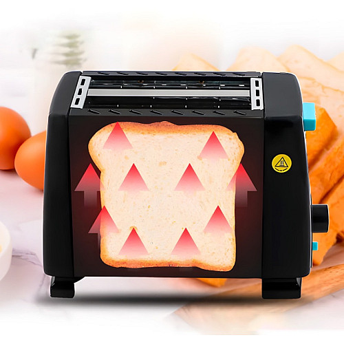 Тостер електричний BITEK BT-263 1000W Чорний