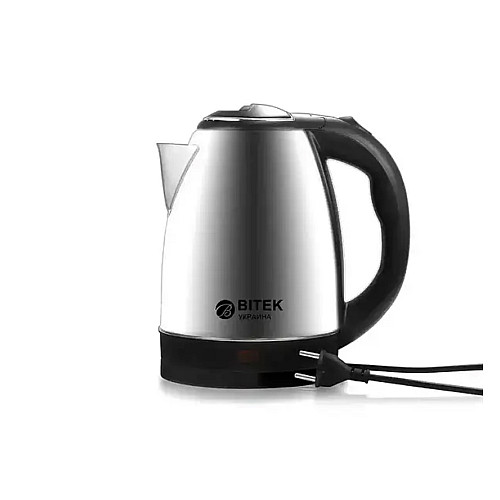 Электрочайник дисковый нержавейка BITEK BT-7001 2000W 2 л