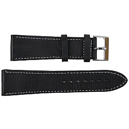 Ремешок для часов Mykhail Ikhtyar кожаный 26 мм Черный (S699-26S black)