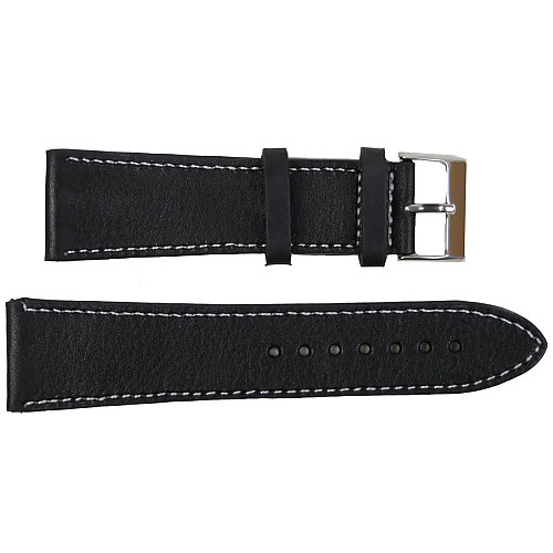 Ремешок для часов Mykhail Ikhtyar кожаный 26 мм Черный (S699-26S black)