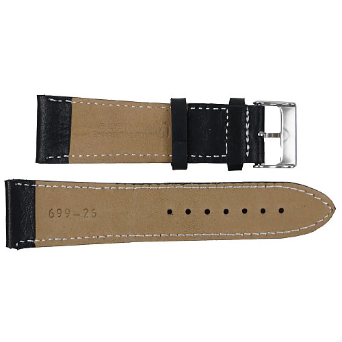 Ремешок для часов Mykhail Ikhtyar кожаный 26 мм Черный (S699-26S black)