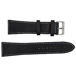 Ремешок для часов Mykhail Ikhtyar кожаный 24 мм Черный (S699-24S-1 black)