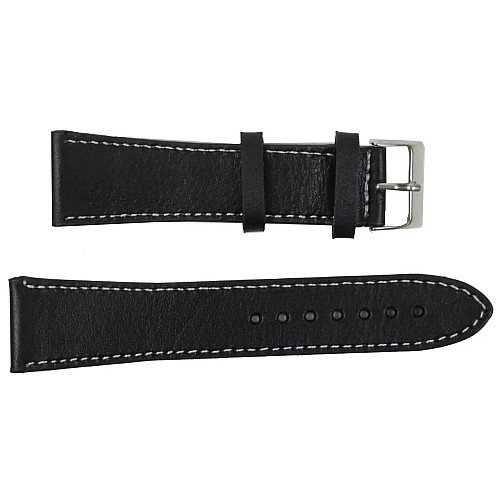 Ремешок для часов Mykhail Ikhtyar кожаный 24 мм Черный (S699-24S-1 black)