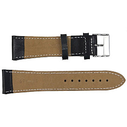 Ремешок для часов Mykhail Ikhtyar кожаный 24 мм Черный (S699-24S-1 black)