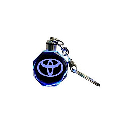 Брелок автомобильный на ключи ТОЙОТА GF авто брелок с логотипом Toyota с подсветкой (2324211)