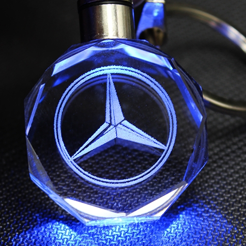 Брелок автомобільний на ключі Мерседес GF авто брелок з логотипом Mercedes з підсвіткою (2323446)