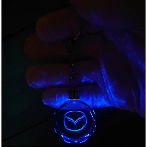 Брелок автомобильный на ключи МАЗДА GF авто брелок с логотипом Mazda с подсветкой (2323244)