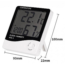 Термогігрометр цифровий Xiamen HTC-1 вологомір термометр для дому (HT050788)