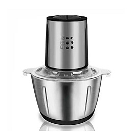 Потужний кухонний подрібнювач чоппер з металевою чашею RAF R.7019 1000 Вт 2 л