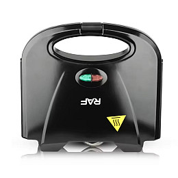 Контактный гриль электрический RAF R.284T с антипригарным покрытием 850W Black