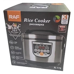 Мультиварка RAF R.178 5L 900W Срібно-Чорна