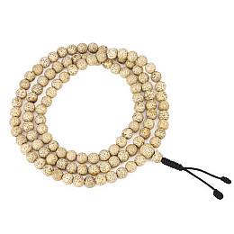 Четки з насіння пальми Кров дракона Колір слонової кістки Kailash 108 бусин 8.5 мм (22899)