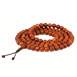 Четки з африканського палисандра Kailash 108 бусин, бусини 8.5 мм (27625)