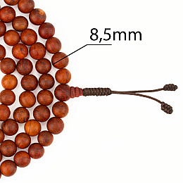 Четки з африканського палисандра Kailash 108 бусин, бусини 8.5 мм (27625)