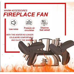 Вентилятор эко-вытяжной Vod-ok для печей и топок с тепловым приводом черный