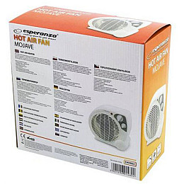 Тепловентилятор Esperanza EHH002 Mojave 2000W белый