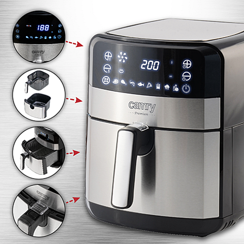 Аэрофритюрница 1700W 5 л Camry CR 6311 Air fryer (1764321984)
