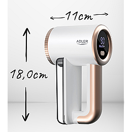 Машинка для видалення катишків Adler AD 9617 LCD 6 лезвій 5 Вт білий
