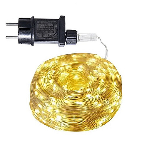 Гирлянда светодиодная Light 100 LED большие капли 10 м дом улица теплый белый 8 режимов