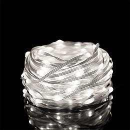 Гирлянда светодиодная Sun Lamp 300 LED большие капли 30 м дом улица теплый белый 8 режимов Белый
