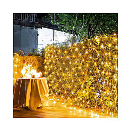 Гирлянда новогодняя j-hel Сеть 6м х 4м IP44 8 режимов Белый свет